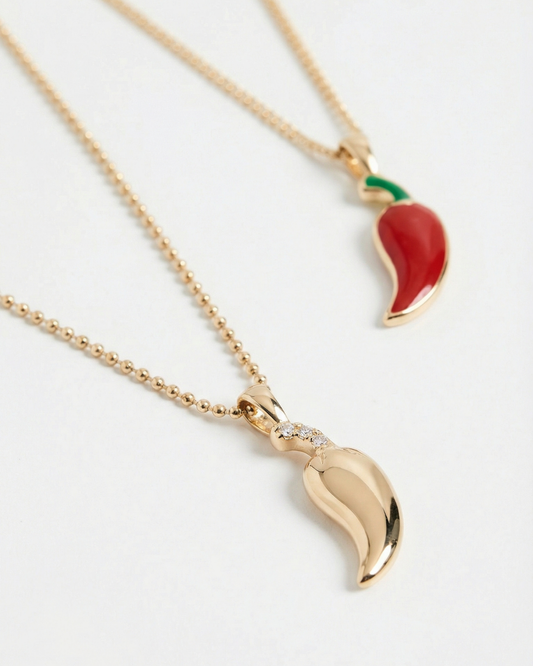 Pırlanta Biber Kolye